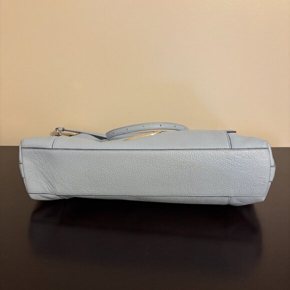 Coach Light Blue Pebbled Leather Large Scout Hobo - Picture 8 of 16